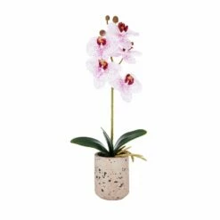 Flash Sale ❤️ Mikasa® 15 Inch Faux Orchid in Pot, Pink and White 🤩