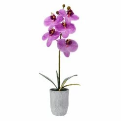 Deals 🔔 Mikasa® 16 Inch Faux Orchid in Pot, Fuchsia 🧨