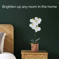 Promo ⭐ Mikasa® 16 Inch Faux Orchid in Pot, Ivory 🔥 -Mikasa Sales 2023 16 inch faux orchid in pot ivory 5293738 3