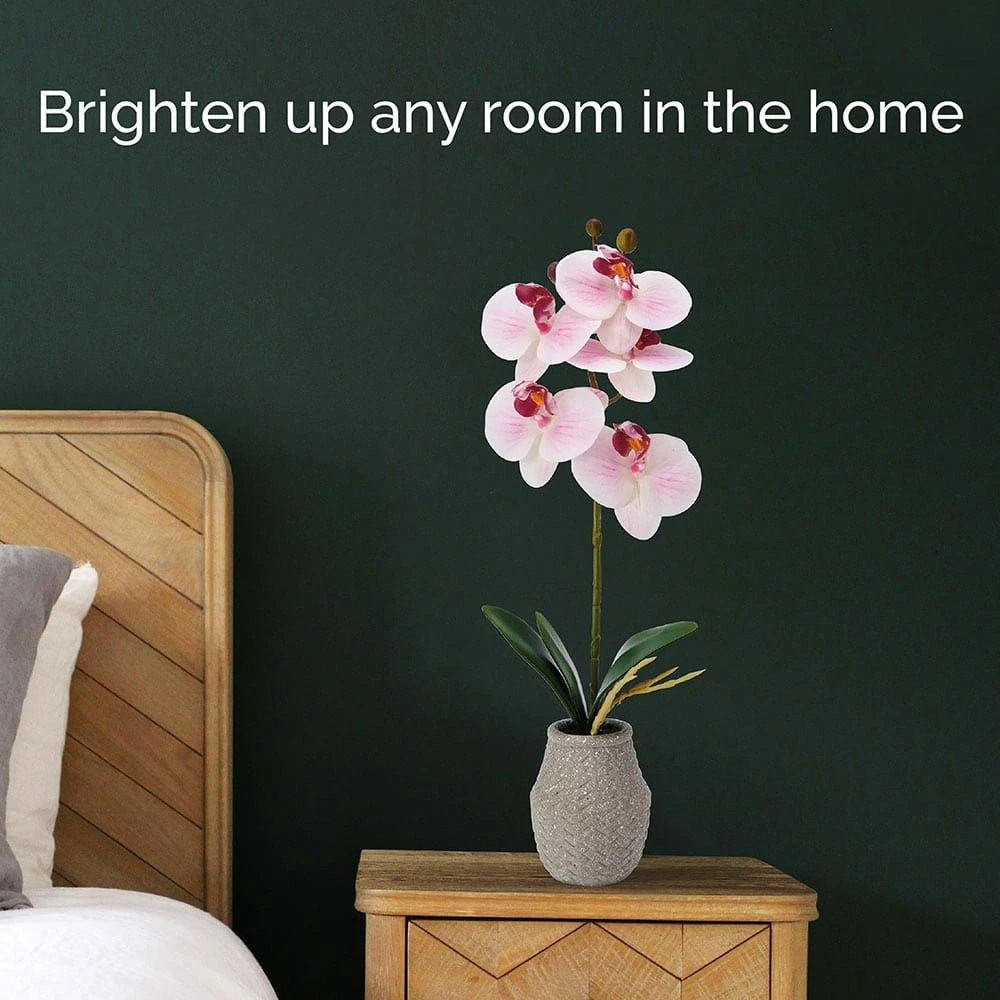 Budget ⭐ Mikasa® 16 Inch Faux Orchid in Pot, Watercolor Pink 😀 4 Budget ⭐ Mikasa® 16 Inch Faux Orchid in Pot, Watercolor Pink 😀 - Image 2