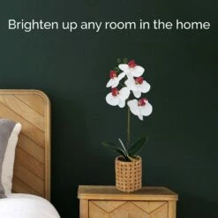 Cheapest 🧨 Mikasa® 16 Inch Faux Orchid in Tan Pot, White and Pink 🎁 -Mikasa Sales 2023 16 inch faux orchid in tan pot white and pink 5293732 3