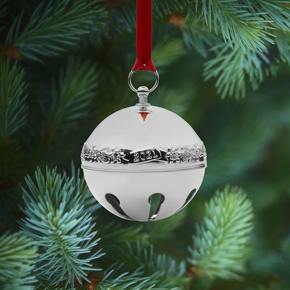 Best deal 💯 Wallace® 2021 Silver Plated Sleigh Bell Ornament 51st Edition ✨ 4 Best deal 💯 Wallace® 2021 Silver Plated Sleigh Bell Ornament 51st Edition ✨ - Image 2
