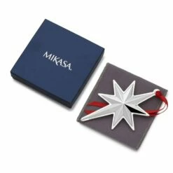 Outlet 💯 Mikasa® 2021 Silver Plated Star Ornament 1st Edition 🎉 -Mikasa Sales 2023 2021 silver plated star ornament 1st edition 5282181L 4