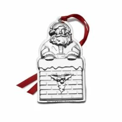 Hot Sale 🎉 Wallace® 2021 Sterling Santa Ornament 5th Anniversary Edition 💯