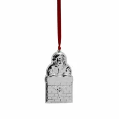 Hot Sale 🎉 Wallace® 2021 Sterling Santa Ornament 5th Anniversary Edition 💯 -Mikasa Sales 2023 2021 sterling santa ornament 5th anniversary edition 5273863L 3