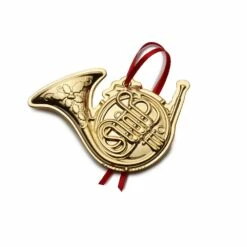 Hot Sale 😉 Wallace® 2022 Gold Plated French Horn Ornament 1st Edition ⭐