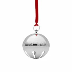 Outlet 😀 Wallace® 2022 Silver Plated Sleigh Bell Ornament 52nd Edition ❤️ -Mikasa Sales 2023 2022 silver plated sleigh bell ornament 52nd edition 5292000L 3