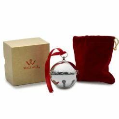 Outlet 😀 Wallace® 2022 Silver Plated Sleigh Bell Ornament 52nd Edition ❤️ -Mikasa Sales 2023 2022 silver plated sleigh bell ornament 52nd edition 5292000L 4