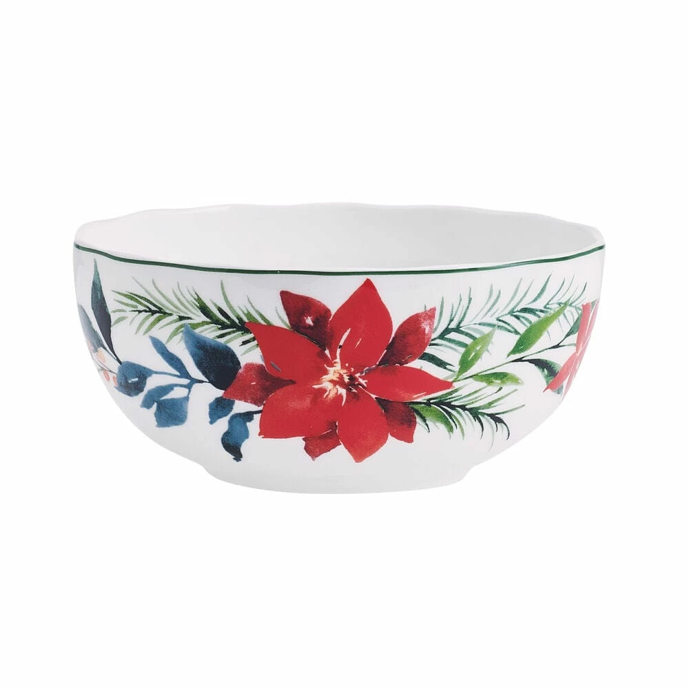 Promo 😉 Mikasa® Merry Poinsettia 12 Piece Dinnerware Set, Service For 4 🎉 9 Promo 😉 Mikasa® Merry Poinsettia 12 Piece Dinnerware Set, Service For 4 🎉 - Image 7