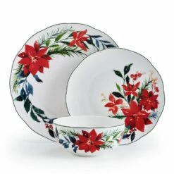 Promo 😉 Mikasa® Merry Poinsettia 12 Piece Dinnerware Set, Service For 4 🎉 17 Promo 😉 Mikasa® Merry Poinsettia 12 Piece Dinnerware Set, Service For 4 🎉 -Mikasa Sales 2023 MERRY POINSETTIA 12 PIECE DINNERWARE SET SERVICE FOR 4 5297792 8