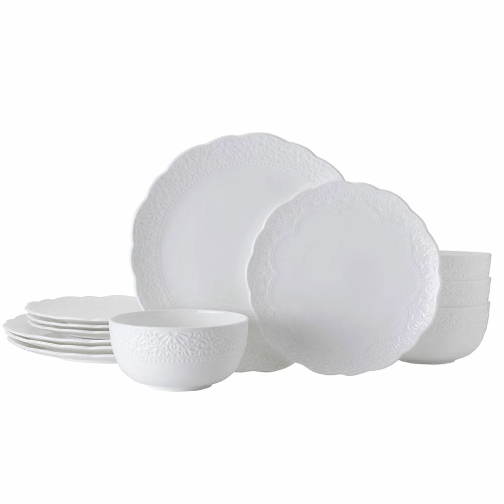 Brand new 👏 Mikasa® Abigail 12 Piece Dinnerware Set, Service for 4 🎁 3 Brand new 👏 Mikasa® Abigail 12 Piece Dinnerware Set, Service for 4 🎁