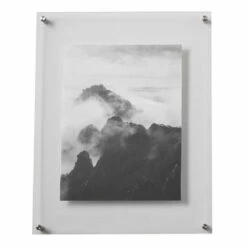 Promo ⭐ Mikasa® Acrylic and Silver Floating Wall Frame, 11 x 14 ❤️