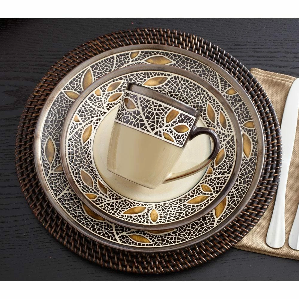 Top 10 🔔 Gourmet Basics® Alexandria Dinnerware Set ✨ 4 Top 10 🔔 Gourmet Basics® Alexandria Dinnerware Set ✨ - Image 2