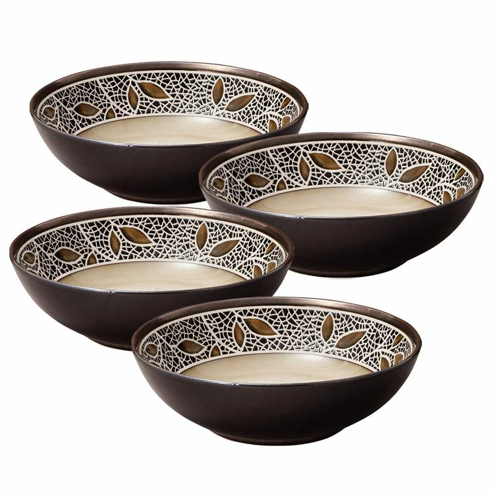 Discount 🤩 Gourmet Basics® Alexandria Set of 4 Individual Pasta Bowls 🧨 3 Discount 🤩 Gourmet Basics® Alexandria Set of 4 Individual Pasta Bowls 🧨