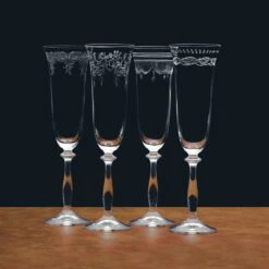 Best Sale 🤩 Mikasa® Amelia Set of 4 Flute Glasses ❤️ -Mikasa Sales 2023 amelia set of 4 flute glasses 5282435 3