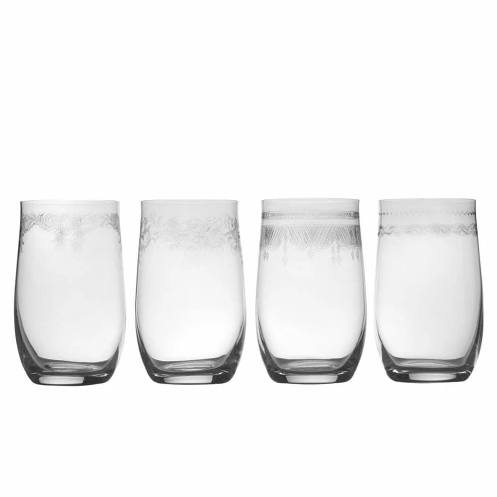 New ✨ Mikasa® Amelia Set of 4 Highball Glasses 😍 3 New ✨ Mikasa® Amelia Set of 4 Highball Glasses 😍