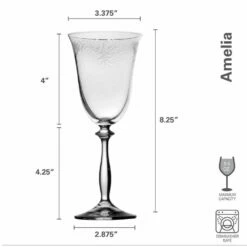 Cheap 👏 Mikasa® Amelia Set of 4 White Wine Glasses 😍 -Mikasa Sales 2023 amelia set of 4 white wine glasses 5282434 8