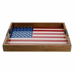 Promo 🎁 Gourmet Basics® American Flag Lazy Susan Serve Tray 💯 -Mikasa Sales 2023 american flag lazy susan serve tray 5266467 2