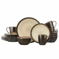 Top 10 ⭐ Gourmet Basics® Anastasia Cream 16 Piece Dinnerware Set, Service for 4 😍