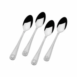 Buy 🎁 Towle® Everyday Antiqua Frost Set of 4 Mini Coffee Spoons 😀
