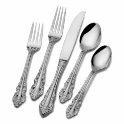 Best Pirce 🎉 Wallace® Antique Baroque 65 Piece Flatware Set, Service for 12 🤩