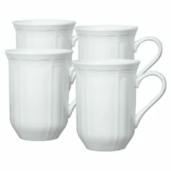 Promo 😍 Mikasa® Antique White Mugs, Set of 4 🔔
