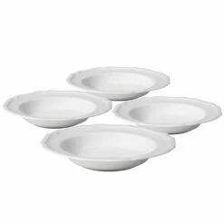 Hot Sale 😀 Mikasa® Antique White Set of 4 Rim Soup Bowls ⌛