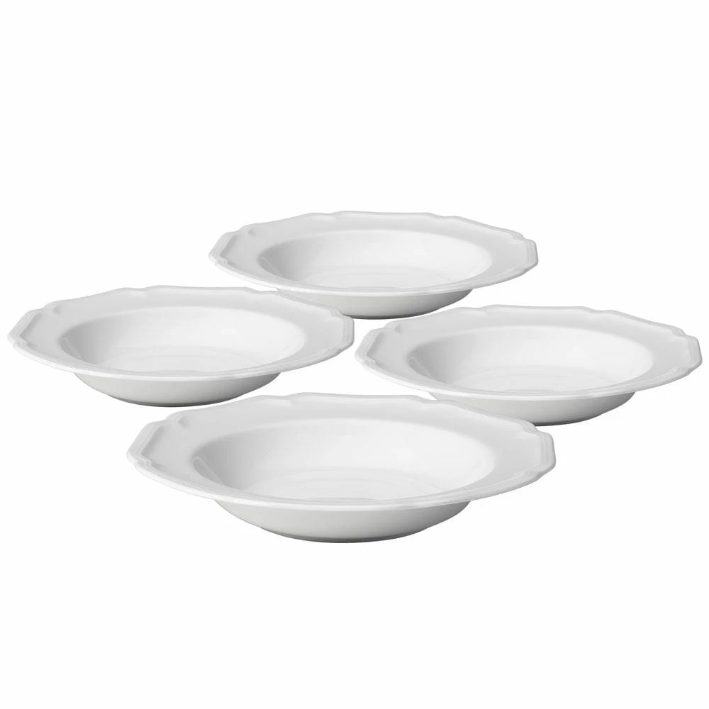 Hot Sale 😀 Mikasa® Antique White Set of 4 Rim Soup Bowls ⌛ 3 Hot Sale 😀 Mikasa® Antique White Set of 4 Rim Soup Bowls ⌛
