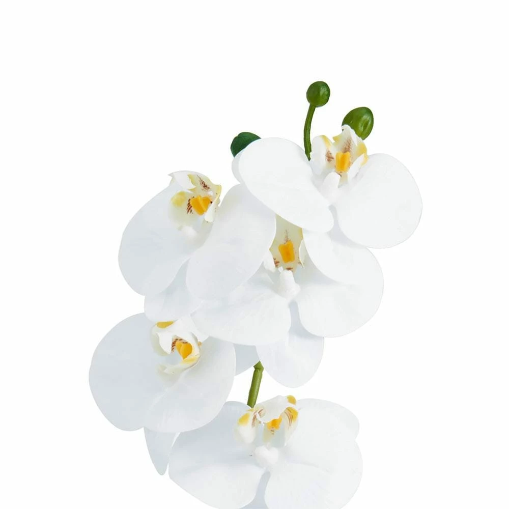 Promo 🔔 Mikasa® 14-1/2 Inch Faux Orchid with Tan Pot, White 🔔 6 Promo 🔔 Mikasa® 14-1/2 Inch Faux Orchid with Tan Pot, White 🔔 - Image 4