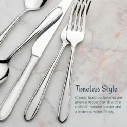 Cheapest 😀 Mikasa® Arturo 20 Piece Flatware Set, Service for 4 🧨 -Mikasa Sales 2023 arturo 20 piece flatware set service for 4 5290527 4