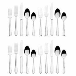 Cheapest 😀 Mikasa® Arturo 20 Piece Flatware Set, Service for 4 🧨 -Mikasa Sales 2023 arturo 20 piece flatware set service for 4 5290527 7