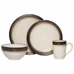 Best Pirce ✨ Gourmet Basics® Bailey 16 Piece Dinnerware Set, Service for 4 ⭐