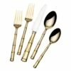 Budget 🌟 Wallace® Bamboo Gold 20 Piece Flatware Set, Service for 4 😀 -Mikasa Sales 2023 bamboo gold 20 piece flatware set service for 4 5203050 1