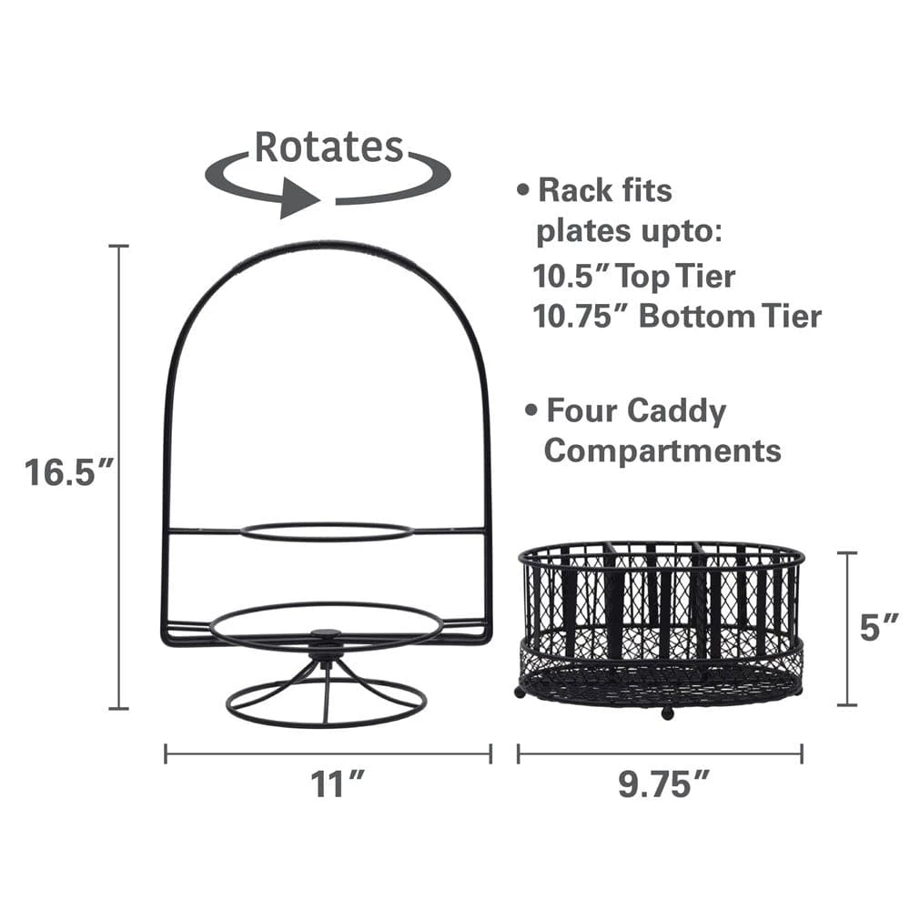 Best Pirce ⌛ Gourmet Basics® Band and Stripe Swivel Hostess Buffet Storage Caddy 🥰 8 Best Pirce ⌛ Gourmet Basics® Band and Stripe Swivel Hostess Buffet Storage Caddy 🥰 - Image 6
