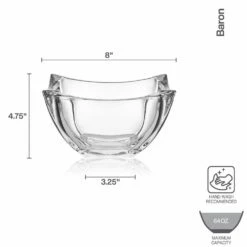 Brand new ⭐ Mikasa® Baron Crystal Square Bowl 👏 -Mikasa Sales 2023 baron crystal square bowl 5296646 4