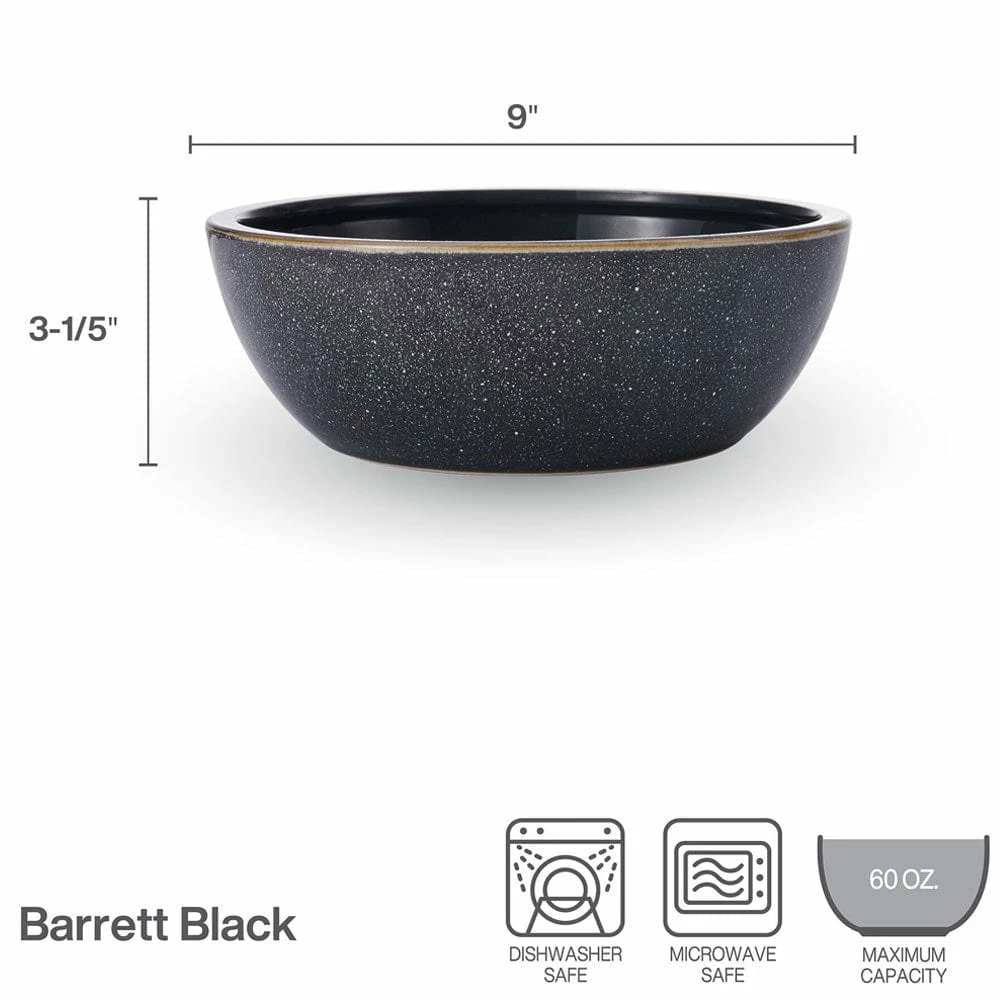 New 👏 Mikasa® Barrett Black Vegetable Serve Bowl 🧨 6 New 👏 Mikasa® Barrett Black Vegetable Serve Bowl 🧨 - Image 4