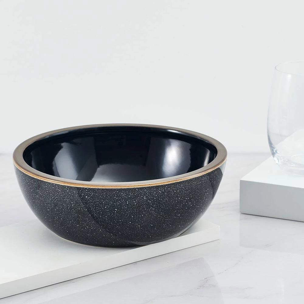 New 👏 Mikasa® Barrett Black Vegetable Serve Bowl 🧨 4 New 👏 Mikasa® Barrett Black Vegetable Serve Bowl 🧨 - Image 2