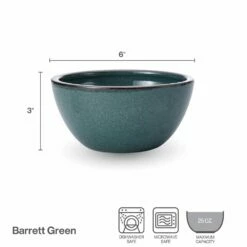Cheapest ⭐ Mikasa® Barrett Green Set of 4 Soup Cereal Bowls ❤️ -Mikasa Sales 2023 barrett green set of 4 soup cereal bowls K45290839 4
