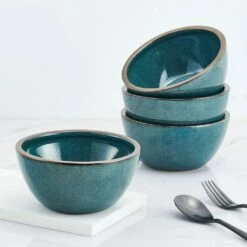 Cheapest ⭐ Mikasa® Barrett Green Set of 4 Soup Cereal Bowls ❤️ -Mikasa Sales 2023 barrett green set of 4 soup cereal bowls K45290839 5
