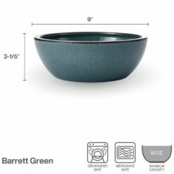 New 🤩 Mikasa® Barrett Green Vegetable Serve Bowl 🧨 -Mikasa Sales 2023 barrett green vegetable serve bowl 5290847 3