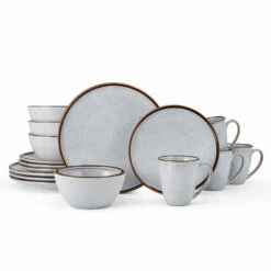 Best Pirce ✨ Mikasa® Barrett White 16 Piece Dinnerware Set, Service for 4 😍