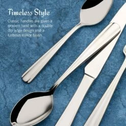 Brand new 🎁 Mikasa® Bella 16 Piece Flatware Set, Service for 4 ⌛ -Mikasa Sales 2023 bella 16 piece flatware set service for 4 5292122 4