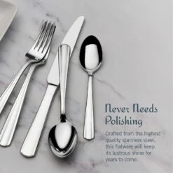 Outlet 👏 Mikasa® Bella 20 Piece Flatware Set, Service for 4 🎁 -Mikasa Sales 2023 bella 20 piece flatware set service for 4 5290526 3