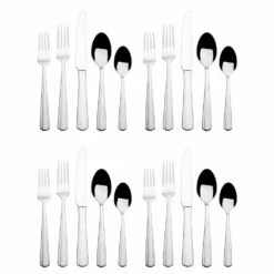 Outlet 👏 Mikasa® Bella 20 Piece Flatware Set, Service for 4 🎁 -Mikasa Sales 2023 bella 20 piece flatware set service for 4 5290526 8