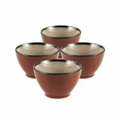 Best Sale 🥰 Gourmet Basics® Belmont Red Fruit Bowls, Set of 4 ❤️