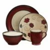 Coupon 😍 Gourmet Basics® Belmont Round Red Leaves Dinnerware Set 🎉 -Mikasa Sales 2023 belmont round red leaves dinnerware set 5137801 1
