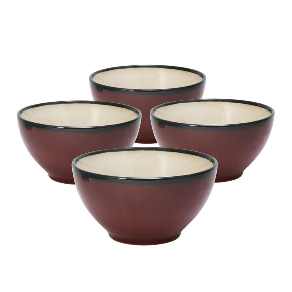 Buy 😀 Gourmet Basics® Belmont Set of 4 Red Soup Cereal Bowls 💯 3 Buy 😀 Gourmet Basics® Belmont Set of 4 Red Soup Cereal Bowls 💯