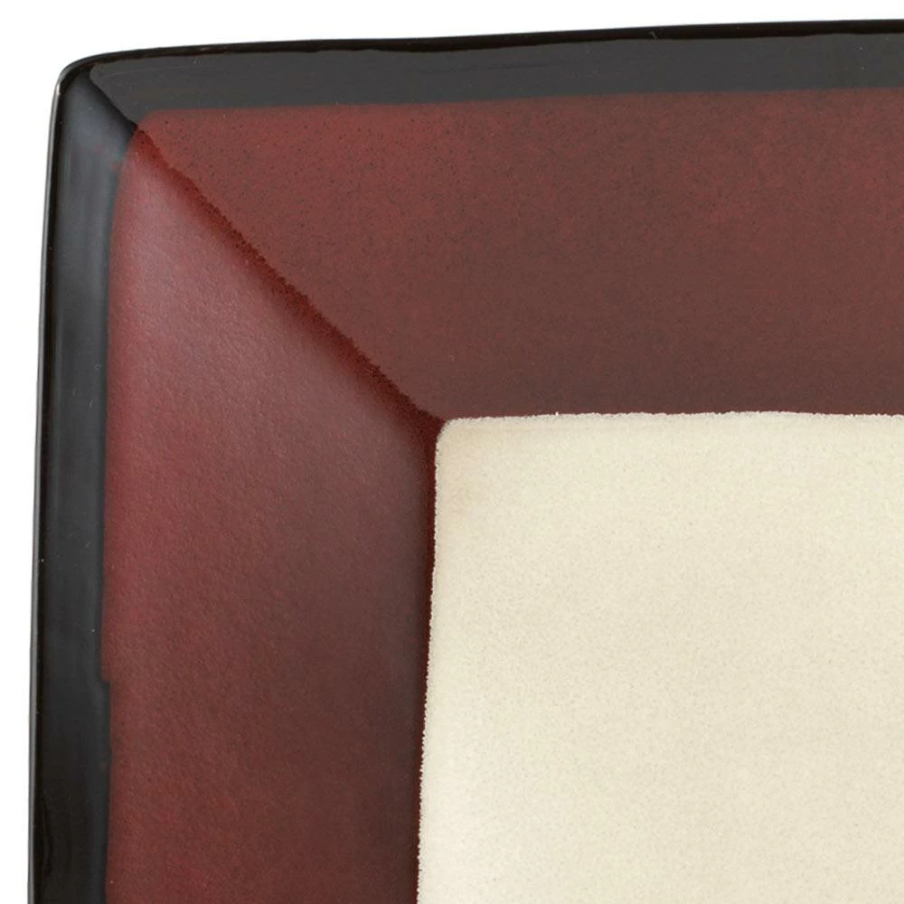 Discount ✔️ Gourmet Basics® Belmont Set of 4 Red Square Dinner Plates ✨ 4 Discount ✔️ Gourmet Basics® Belmont Set of 4 Red Square Dinner Plates ✨ - Image 2