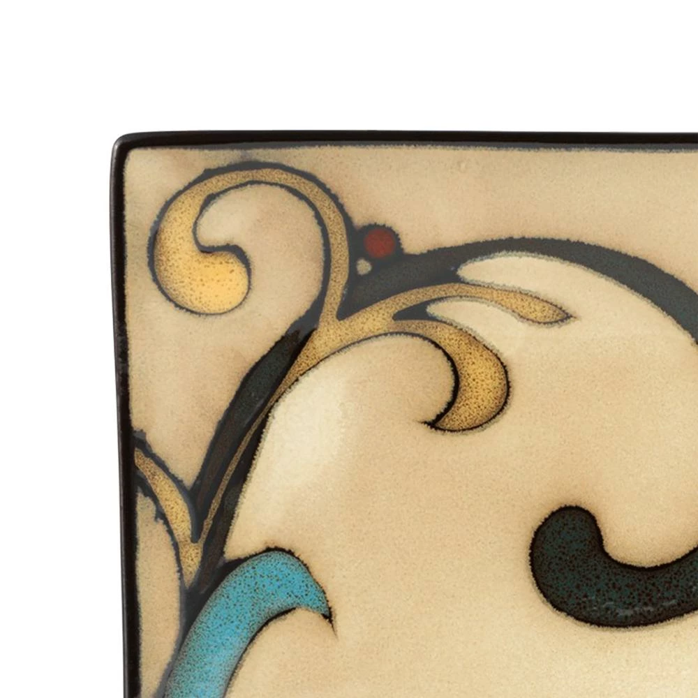 Top 10 ⭐ Gourmet Basics® Belmont Square Blue Leaves Dinnerware Set ⌛ 6 Top 10 ⭐ Gourmet Basics® Belmont Square Blue Leaves Dinnerware Set ⌛ - Image 4