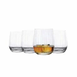 Budget 🌟 Mikasa® Berlin Set of 4 Double Old Fashioned Whiskey Glasses 🤩